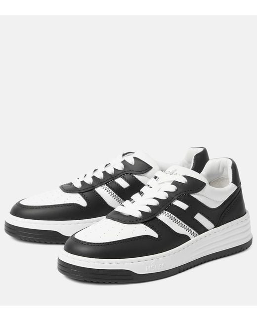 Hogan White H360 Lace Up Sneakers