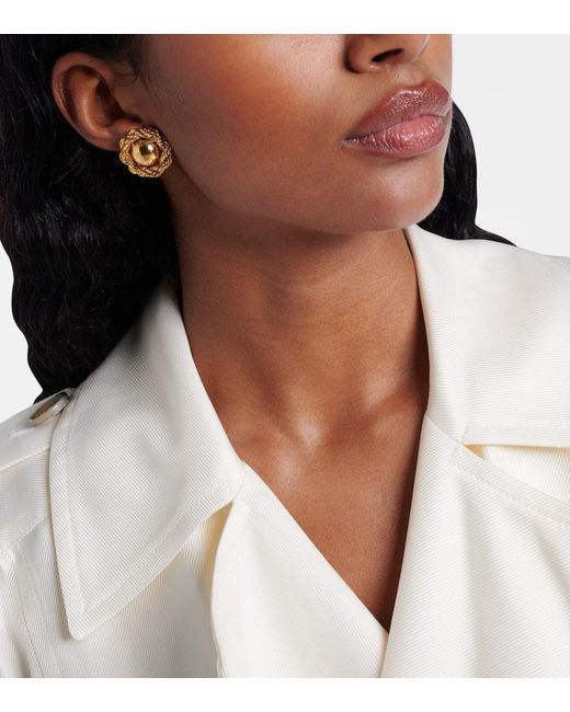 Pendientes Caryann Chapados En Oro Jennifer Behr de color Metallic