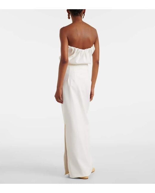 Adriana Degreas White Coquille De Mer Maxi Skirt