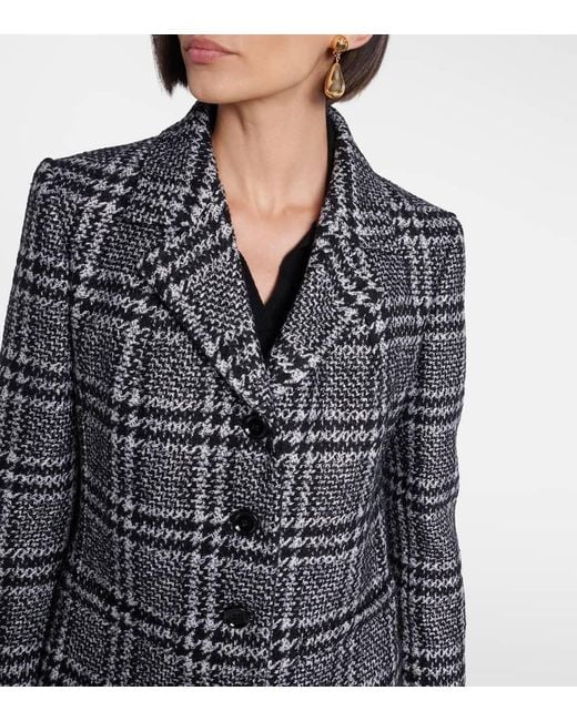 Dolce & Gabbana Black Jacke Aus Einem Wollgemisch