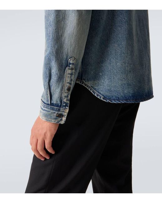Saint Laurent Jeanshemd Cassandre in Blue für Herren