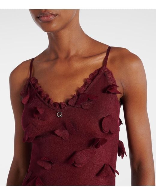 Coperni Butterflies Techno Embroidered Midi Dress