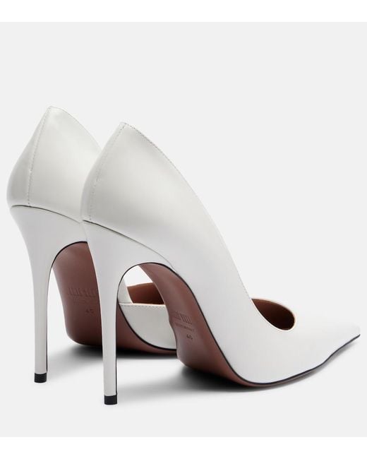Paris Texas White Vera 105 Patent Leather Pumps