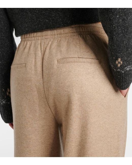 Vince Natural Wool-Blend Wide-Leg Pants