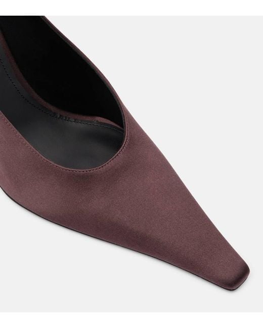 Victoria Beckham Purple 75 Satin Pumps