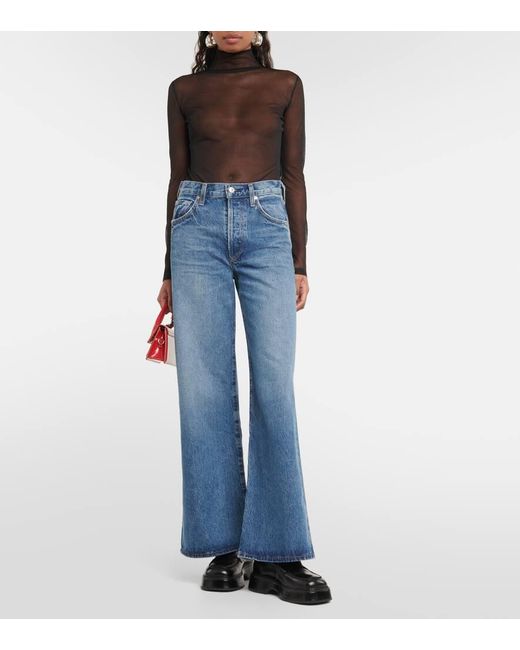 Jeans Bootcut Beverly A Vita Alta di Citizens of Humanity in Blue