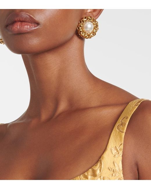 Jennifer Behr Metallic Ohrringe Marit, 18Kt Vergoldet