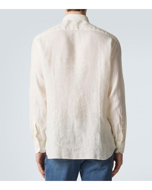 Lardini Natural Linen Shirt for men