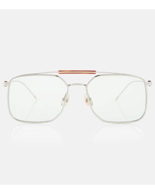Brunello Cucinelli Natural Sartorial Sunset Square Sunglasses