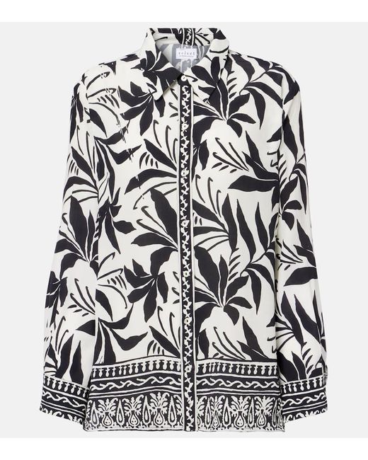 Velvet Black Sienna Printed Shirt