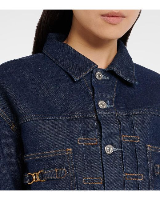 Citizens of Humanity Blue Alma Cropped Denim Jacket