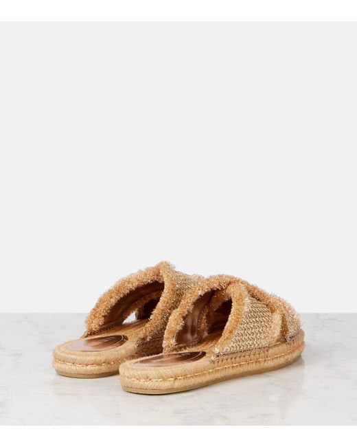 Jimmy Choo Natural Aciel Espadrille Slides
