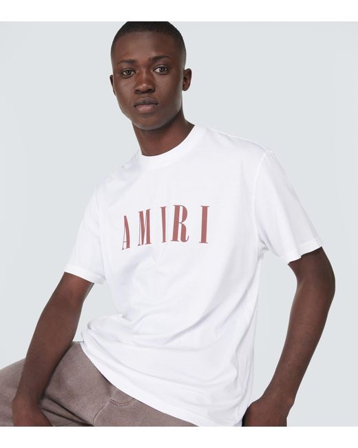 Amiri Core Logo Cotton T-shirt in White 