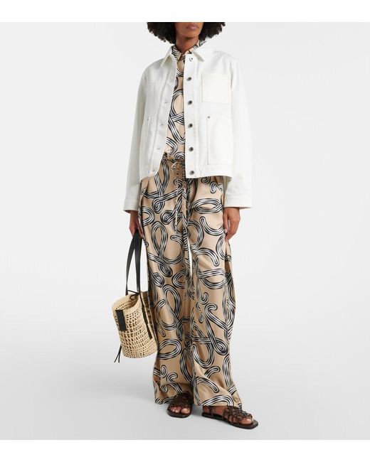 Loewe White Paula's Ibiza Denim Jacket