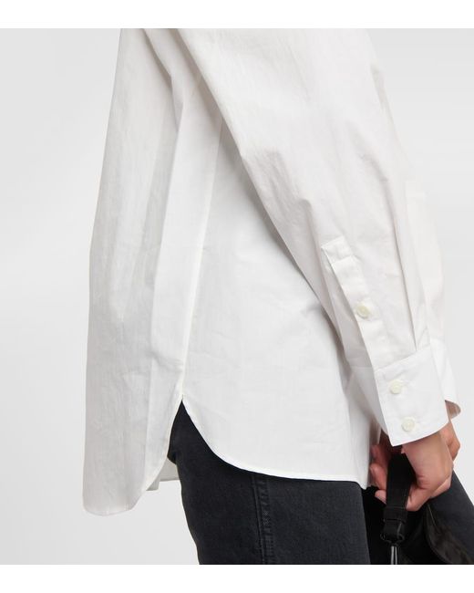 Camicia Lago in popeline di cotone di Khaite in White