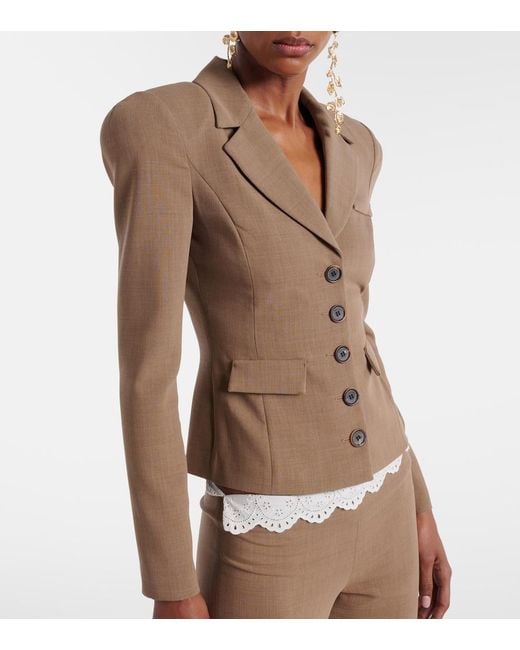 Magda Butrym Natural Wool Blazer