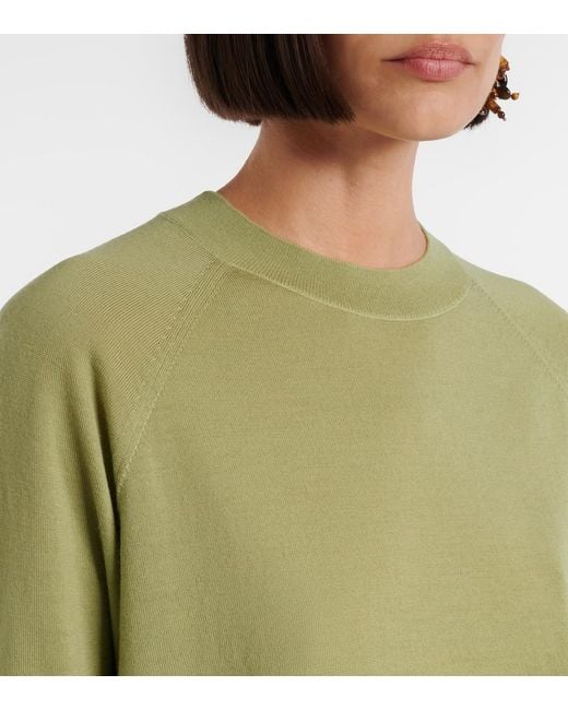 Dries Van Noten Green Wool Sweater