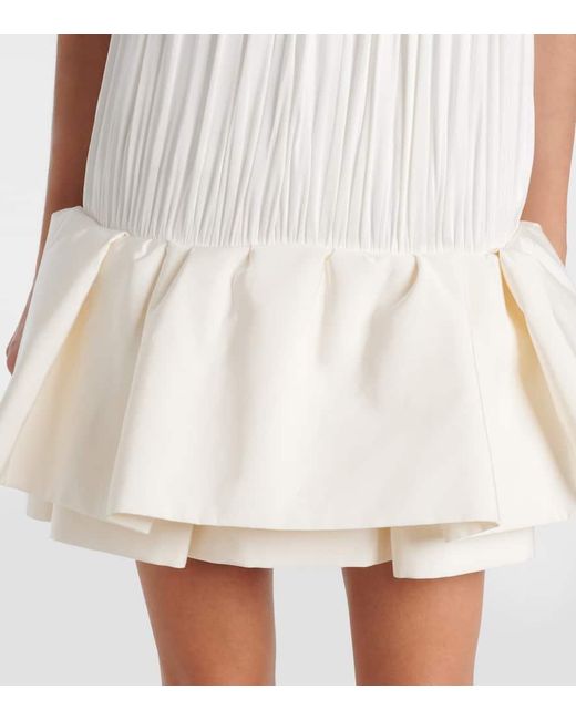 Loewe White Flamenco Minidress