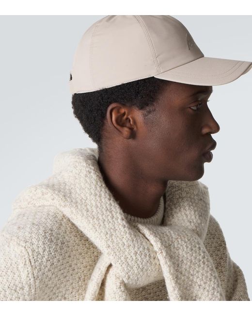 Brioni Bestickte Baseballcap in Natural für Herren