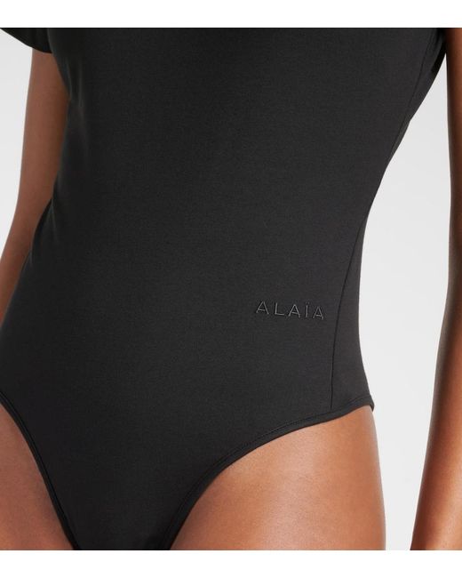 Body De Mezcla De Algodon Alaïa de color Black