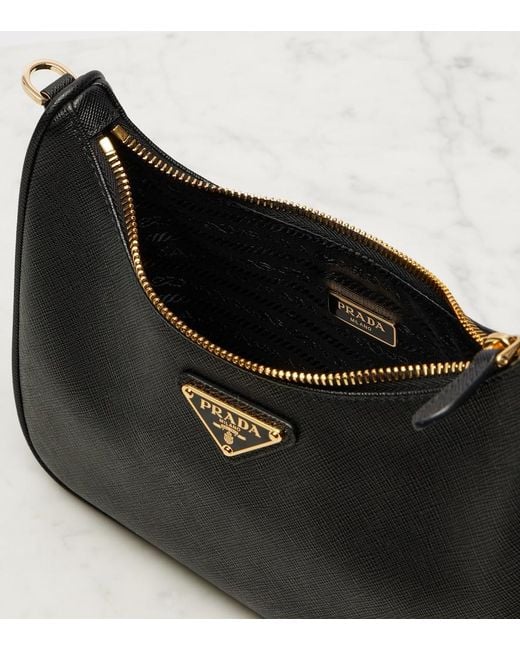 Prada Black Re-Edition 2005 Leather Shoulder Bag