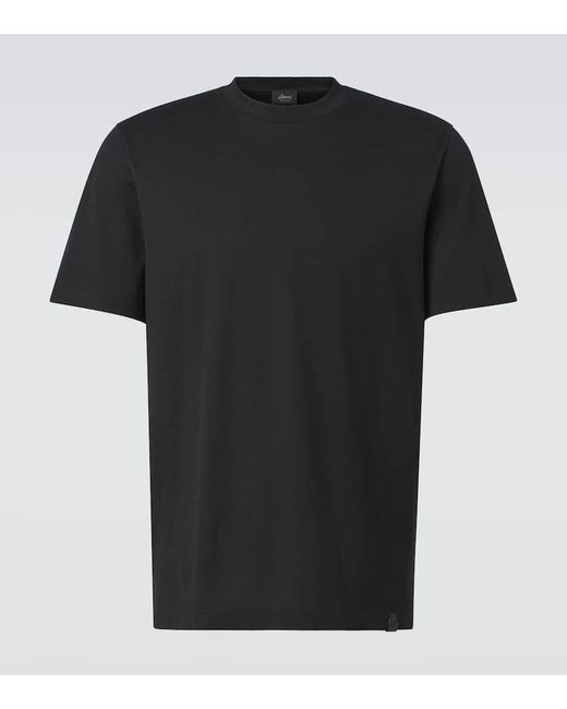 Brioni T-Shirt Aus Baumwoll-Jersey in Black für Herren