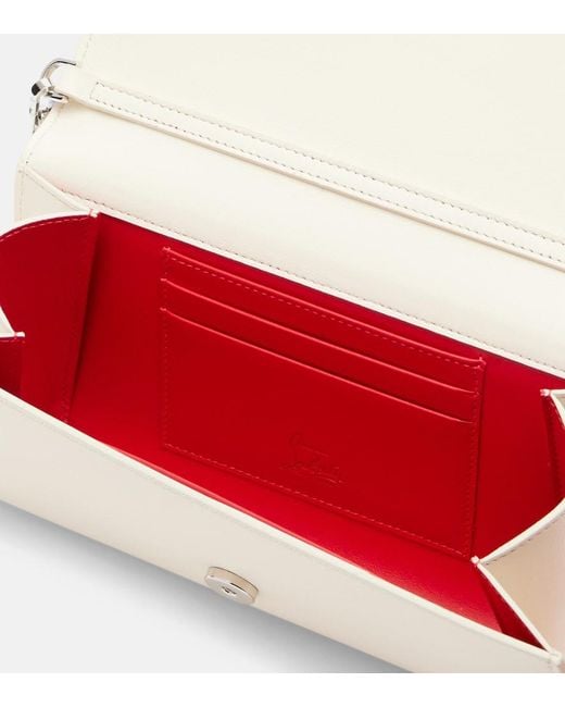 Christian Louboutin Natural Bettina Leather Clutch