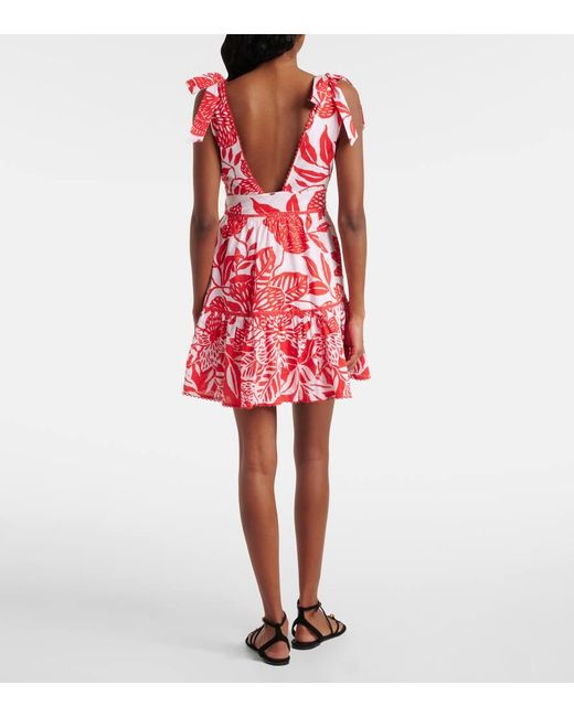 Poupette Red Minikleid Cara Aus Baumwolle