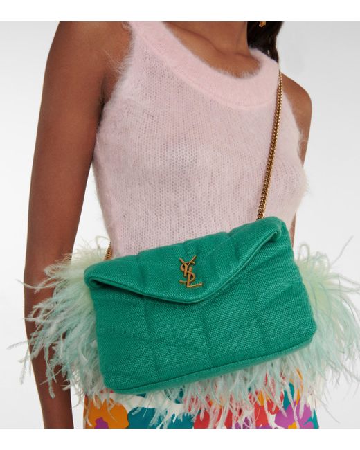 Borsa Loulou Puffer Mini Saint Laurent - Wanan Luxury