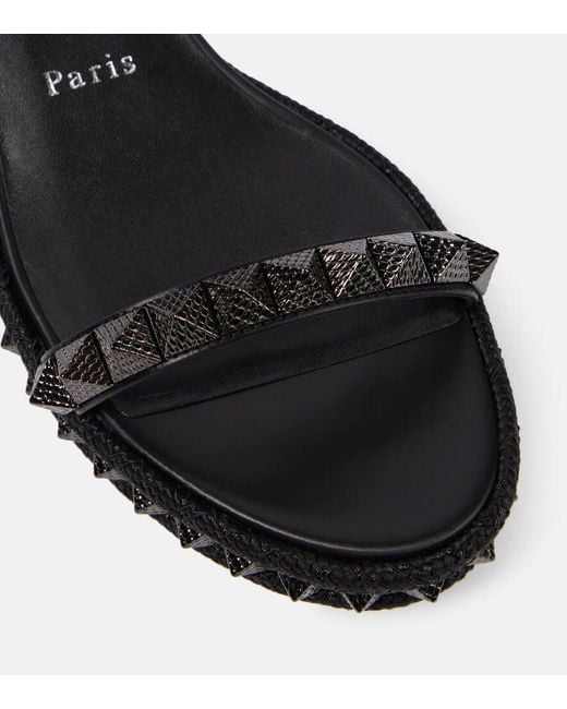 Espadrillas Pyraclou di Christian Louboutin in Black
