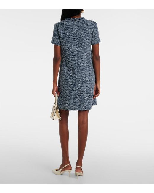 Valentino Blue Tweed Denim Minidress