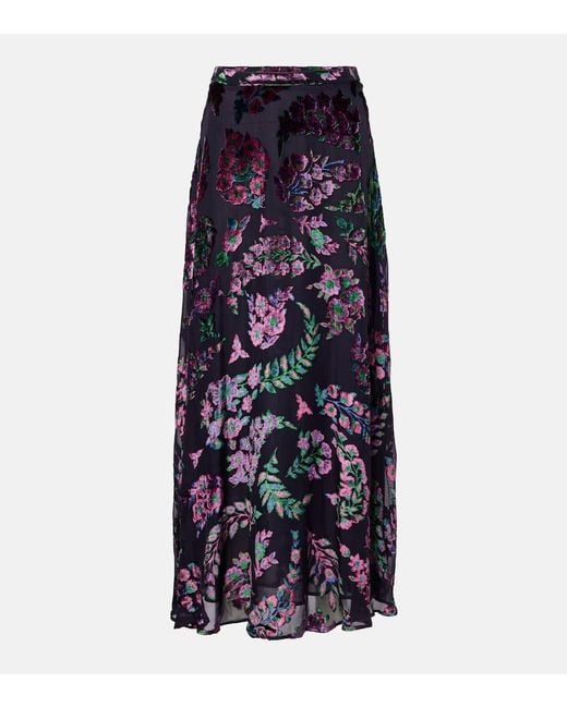 Jupe Longue Imprimee Etro en coloris Blue