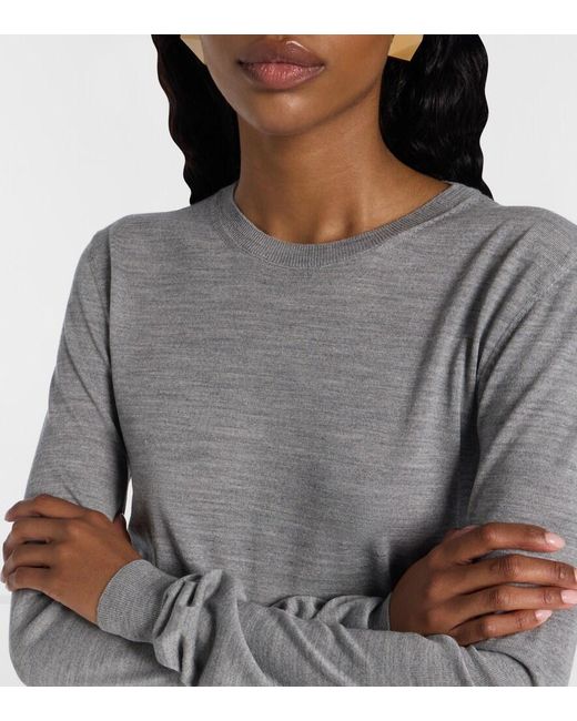 Saint Laurent Gray Wool Sweater