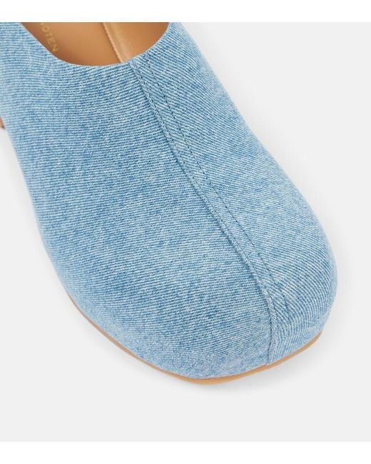 Dries Van Noten Blue Denim Clogs
