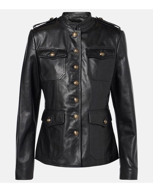 Nili Lotan Black Geraldine Leather Jacket