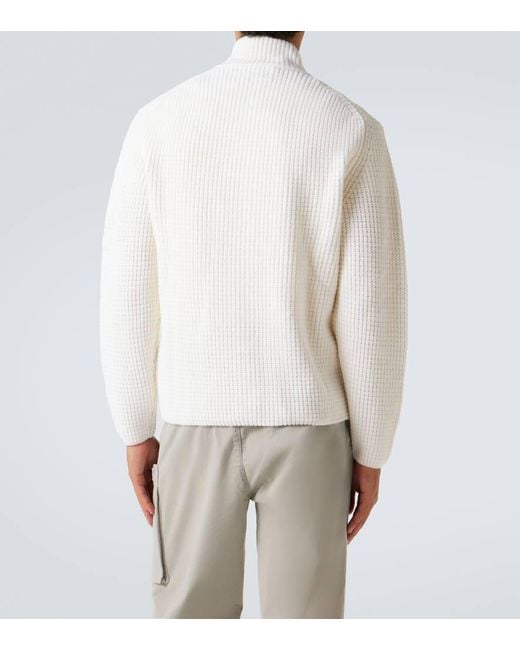 C P Company Jacke Lens Aus Einem Wollgemisch in White für Herren