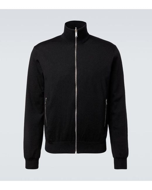 Prada Wendbare Jacke Aus Schurwolle Und Re-Nylon in Black für Herren