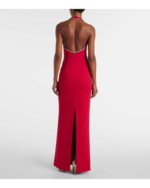 Robe Longue Akari A Ornements Rebecca Vallance en coloris Red