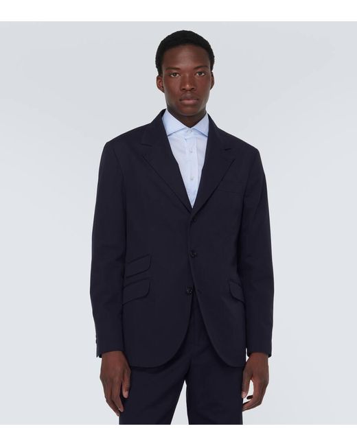 Brunello Cucinelli Anzug Aus Baumwolle Und Kaschmir in Blue für Herren