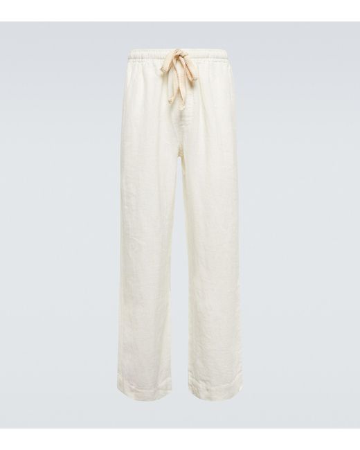 Commas Linen Pants in White for Men Lyst