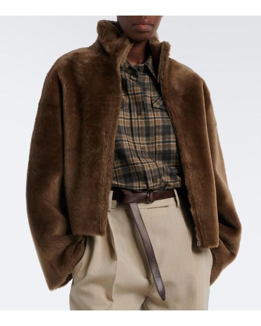 Arma Brown Indy Reversible Shearling Jacket