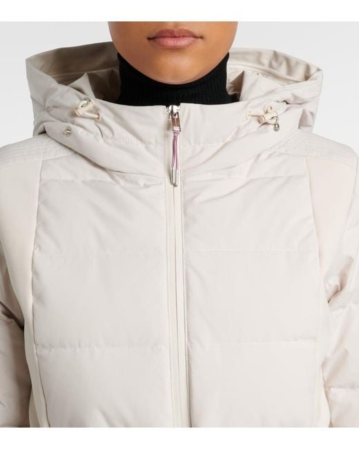 Yves Salomon White Doudoune 58Cm Down Jacket