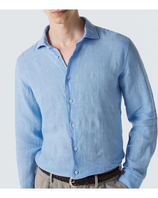 Camicia di Fedeli in Blue da Uomo