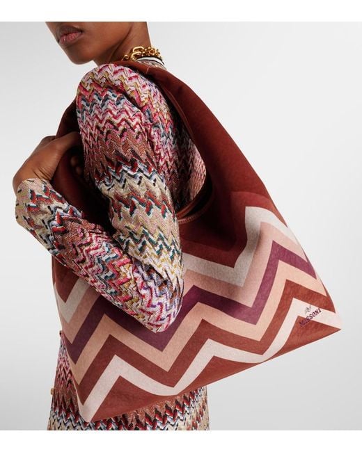 Borsa Large A Zig Zag di Missoni in Red