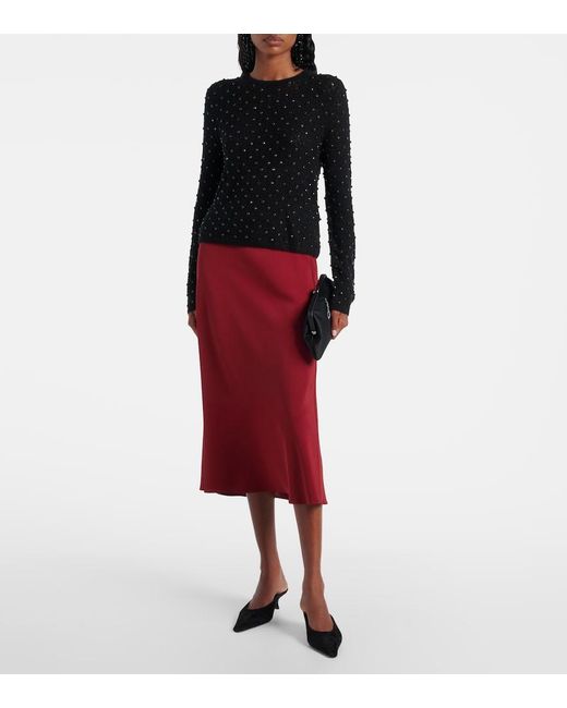 Gonna Midi Borbona di Max Mara in Red