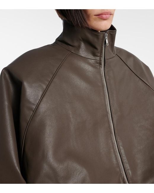 Frankie Shop Brown Senta Bomber Jacket