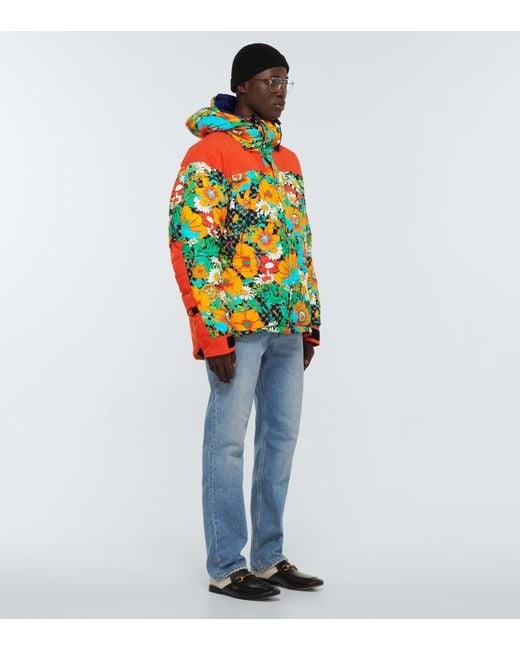 Gucci The North Face X Floral Down Jacket for Men | Lyst