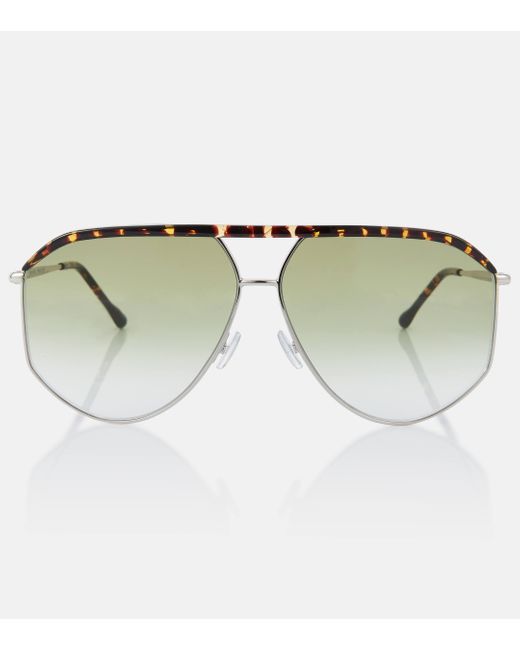 Isabel Marant Green Aviator Sunglasses