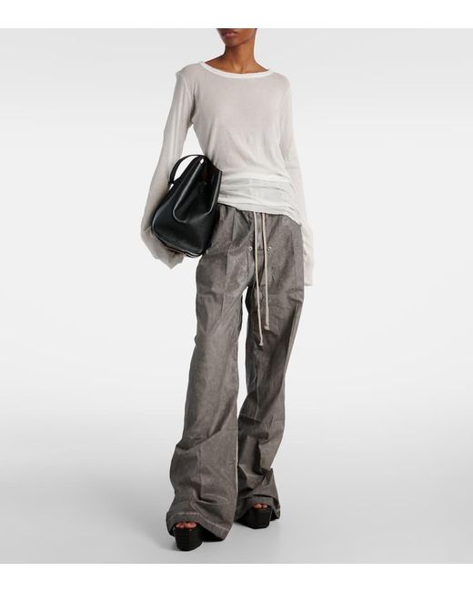 Pantaloni A Gamba Larga Geth di Rick Owens in Gray