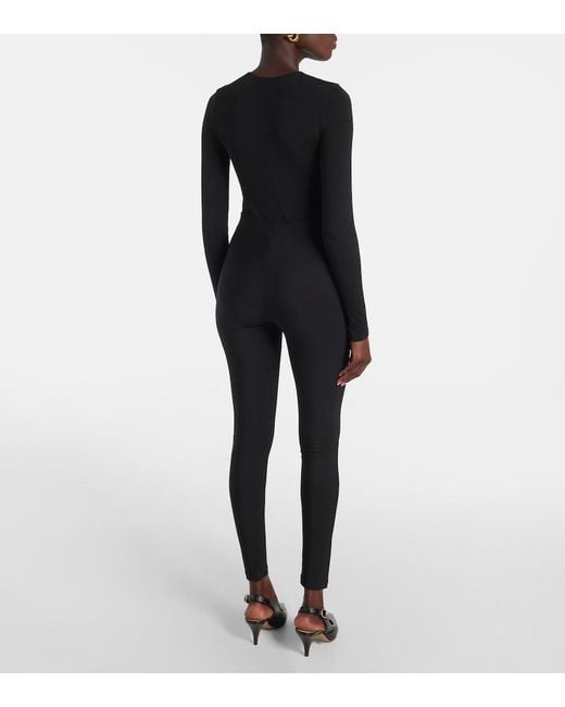 Wolford Blue Scuba Jersey Leggings